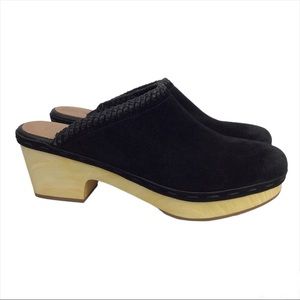 Frye & Co Leather Suede Odessa Mules